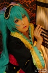 aqua_eyes aqua_hair chihane cosplay hairband haori hatsune_miku obi twintails vocaloid rating:Safe score:0 user:pixymisa