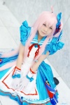 apron cosplay dress gloves hairbow pink_hair tagme_character tagme_series twintails yuzu rating:Safe score:1 user:nil!