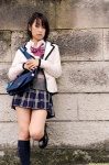 blazer blouse bookbag dgc_0895 kneesocks miyatsuka_kei pleated_skirt school_uniform skirt sweater_vest rating:Safe score:1 user:nil!