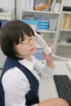 blouse chiyoko_7 chocoball cosplay glasses original vest rating:Safe score:1 user:nil!