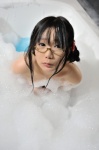 bathroom bathtub braids chocoball fujisawa_yayoi glasses ojou_matsuri_final soap_suds towel uchuu_no_stellvia wet rating:Safe score:3 user:nil!