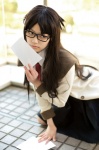 blouse book coat cosplay glasses kaieda_kae read_or_die skirt tie vest yomiko_readman rating:Safe score:3 user:pixymisa