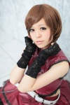 choker cosplay fingerless_gloves gloves kooki meiko miniskirt petticoat skirt vest vocaloid rating:Safe score:0 user:pixymisa