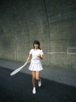 kosaka_yuka ns_eyes_317 pleated_skirt skirt tennis_racket tshirt rating:Safe score:0 user:nil!