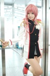 cosplay pantyhose pink_hair revolutionary_girl_utena saya sword tenjou_utena uniform rating:Safe score:1 user:nil!