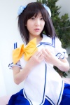 cosplay going_my_yui_style hair_ribbons hoshiuta kuroda_yui pleated_skirt sailor_uniform school_uniform shino_kei skirt rating:Safe score:0 user:nil!