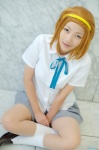 blouse cosplay gingamu hairband k-on! orange_hair pleated_skirt school_uniform skirt socks tainaka_ritsu rating:Safe score:0 user:nil!