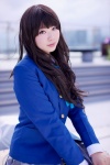 akiyama_mio blazer blouse cosplay k-on! pleated_skirt ribbon_tie skirt tubakiageha rating:Safe score:1 user:pixymisa