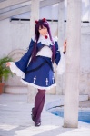 blouse cosplay gokou_ruri hairband mashiro_yuki miniskirt ore_no_imouto_ga_konna_ni_kawaii_wake_ga_nai pantyhose purple_hair purple_legwear shawl skirt rating:Safe score:0 user:nil!