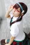 blouse cosplay glasses hairband maitako makinami_mari_illustrious neon_genesis_evangelion pleated_skirt rebuild_of_evangelion school_uniform skirt thighhighs tie twintails zettai_ryouiki rating:Safe score:2 user:pixymisa