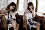 blouse glasses miniskirt ono_mayumi skirt rating:Safe score:1 user:nil!