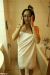 bathroom glasses tokito_ami towel rating:Safe score:0 user:nil!