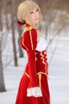 blonde_hair braid cosplay dress fate/series fate/stay_night kamui_arisa red_moon saber rating:Safe score:0 user:nil!