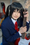 blazer blouse cosplay guitar k-on! nakano_azusa narimiya ribbon_tie school_uniform twintails rating:Safe score:0 user:pixymisa