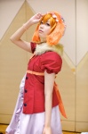 animal_ears cosplay dog_ears dress forest hoodie kaieda_kae mayuzumi_kaoru orange_hair rating:Safe score:0 user:pixymisa