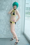 aquarion_evol bikini bra cleavage cosplay fujisaki_nitt green_hair pantyhose side-tie_bikini swimsuit zessica_wong rating:Safe score:2 user:nil!