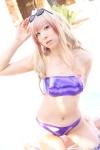 bikini cosplay garter macross macross_frontier multi-colored_hair pool sachi_budou sheryl_nome sunglasses swimsuit rating:Safe score:0 user:nil!