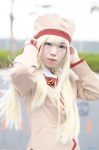 beret blonde_hair cosplay minko sailor_uniform school_uniform tagme_character tagme_series rating:Safe score:0 user:nil!