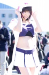 bra cosplay croptop hat koris merry_nightmare miniskirt purple_hair skirt tailcoat yumekui_merry rating:Safe score:1 user:pixymisa