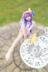 amatsuka_miyu cosplay hat one-piece_swimsuit patchouli_knowledge purple_hair stuffed_animal swimsuit teddy_bear touhou rating:Safe score:1 user:nil!