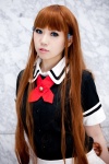 blouse cosplay hana_(ii) ibara_kinuko idolmaster pleated_skirt red_hair skirt rating:Safe score:1 user:pixymisa