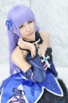 aikatsu! corset cosplay detached_sleeves hikami_sumire miniskirt purple_hair shizuuka skirt rating:Safe score:0 user:nil!