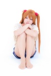 blue_eyes cosplay hair_pods neon_genesis_evangelion pantyhose red_hair sheer_legwear shorts soryu_asuka_langley sweater twintails uri rating:Safe score:2 user:pixymisa