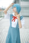 ayanami_rei blouse blue_hair cosplay jumper maitako neon_genesis_evangelion school_uniform rating:Safe score:0 user:nil!