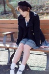 akitsu_honoka blouse cardigan coat hat miniskirt skirt socks tie rating:Safe score:0 user:pixymisa