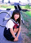 bicycle kneesocks mizusawa_nako pleated_skirt sailor_uniform school_uniform skirt rating:Safe score:0 user:nil!
