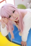 collar cosplay dress grey_eyes k natsuwo neko_(k) pink_hair rating:Safe score:0 user:pixymisa
