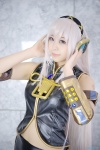 cosplay headset megurine_luka pink_hair skirt tsugu vest rating:Safe score:1 user:nil!
