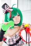 ahoge cosplay croptop green_hair hat macross macross_frontier miniskirt plushie ranka_lee skirt tama_(ii) twintails rating:Safe score:0 user:pixymisa