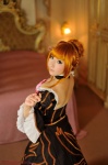 beatrice braid choker cleavage cosplay gown orange_hair saku umineko_no_naku_koro_ni rating:Safe score:0 user:nil!