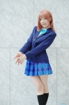 aki_(iv) blazer blouse cosplay kneesocks love_live!_school_idol_project nishikino_maki pleated_skirt red_hair school_uniform skirt rating:Safe score:1 user:nil!