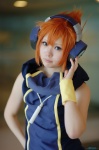cosplay crossplay headphones kotori orange_hair sakuraba_neku scarf subarashiki_kono_sekai tank_top rating:Safe score:0 user:nil!