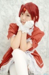 cosplay dress gloves ibara original red_hair side_ponytail thighhighs zettai_ryouiki rating:Safe score:1 user:nil!