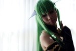 cc code_geass cosplay detached_sleeves dress green_hair kanda_midori wings rating:Safe score:0 user:xkaras