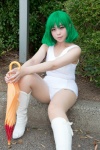 boots cosplay green_hair kazami_yuuka kouwaaiki pantyhose swimsuit touhou umbrella rating:Safe score:0 user:pixymisa