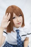blouse cosplay hagiwara_yukiho idolmaster nito_ryoka pleated_skirt school_uniform skirt tie rating:Safe score:1 user:pixymisa