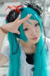 aka aqua_hair blouse cosplay hatsune_miku twintails vocaloid world_is_mine_(vocaloid) rating:Safe score:0 user:nil!