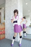 asami_uki boots bow cosplay from_the_new_world pleated_skirt school_uniform skirt thighhighs watanabe_saki rating:Safe score:1 user:pixymisa