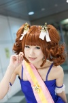armbands blouse cosplay hair_ribbons idolmaster pikoraru red_hair takatsuki_yayoi twintails rating:Safe score:0 user:pixymisa