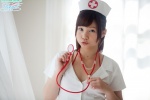 dress mana_(ii) nurse nurse_cap nurse_uniform ponytail stethoscope rating:Safe score:1 user:nil!