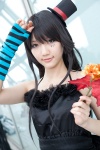 akiyama_mio cosplay dress fingerless_gloves gloves k-on! kuuya top_hat rating:Safe score:0 user:pixymisa