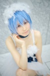 ayanami_rei blue_hair cosplay dress hairband nana neon_genesis_evangelion pantyhose scarf sheer_legwear rating:Safe score:0 user:nil!