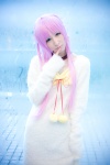 bow choker cosplay heterochromia ishiori_arie k neko_(k) pink_hair sweater rating:Safe score:0 user:pixymisa