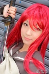 cosplay katana natsuki_(iii) red_hair sailor_uniform school_uniform shakugan_no_shana shana sword rating:Safe score:0 user:nil!