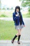 akiyama_mio blazer blouse cosplay kneesocks k-on! pantyhose pleated_skirt skirt wakame rating:Safe score:2 user:nil!