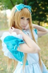 alice_in_wonderland alice_(wonderland) apron blonde_hair cosplay dress hairbow rinami rating:Safe score:2 user:nil!